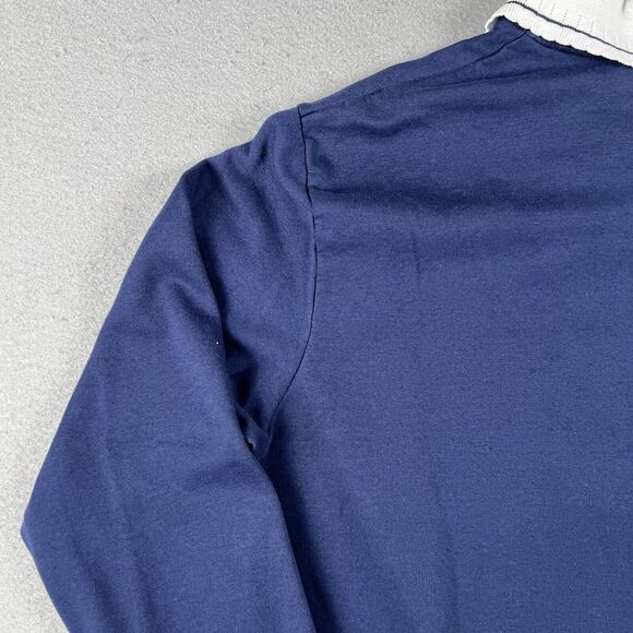 Vintage Grandma Sweater Womens Large Blue Cardinal Bird House Embroidered Collar - Picture 15 of 16